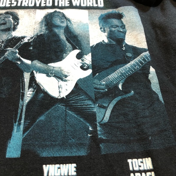 Generation Axe 2018 Tour Black T-Shirt Vai Wylde Malmsteen Bettencourt Abasi S - Picture 3 of 14